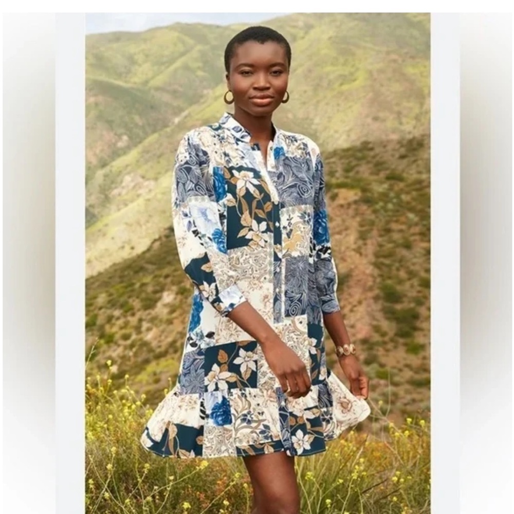 Johnny Was Luna mini dress. 100% viscose. Size S . NEVER WORN